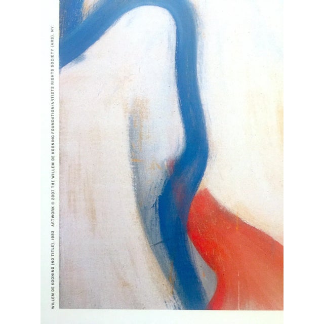 Paper Willem De Kooning " the Last Beginning " Lithograph Print Abstract Expressionist Exhibition Poster For Sale - Image 7 of 10