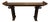 Vintage Chinese Ming Style Hardwood Altar Console Table With Brass Studs & Fretwork For Sale