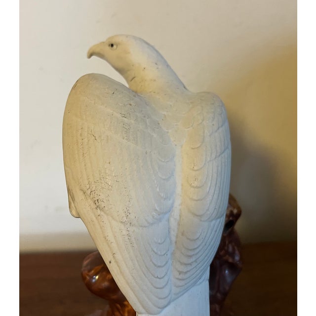 Ceramic Antique 19th Century Japanese Meiji Porcelain Figure of a Hawk For Sale - Image 7 of 14