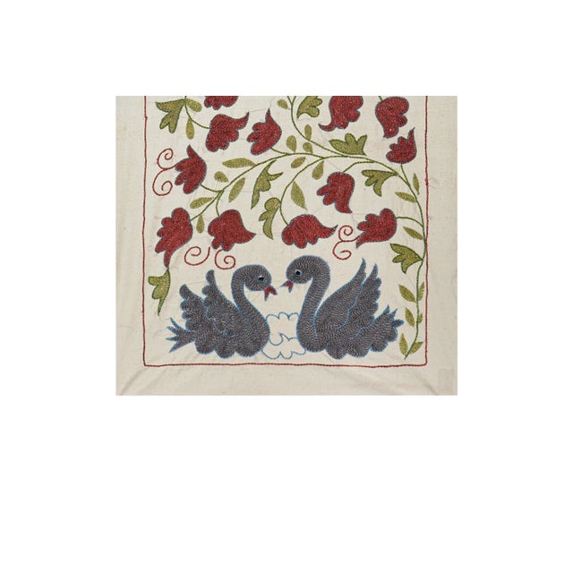 Vintage Suzani from Samarkand, circa 1900s. Dimension; 20'' x 36" inches /51 x 91 cm / 1'7'' x 2'9'' Material: 100%...