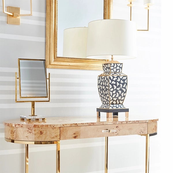 The Leopard Painted Tole Lamp The extraordinary Leopard table lamp is a modern take on a timeless classic, featuring a...