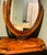 Victorian Elegant Victorian Walnut Lyre-Form Dressing Mirror, Adjustable Tabletop Vanity, Circa 1870 For Sale - Image 3 of 11