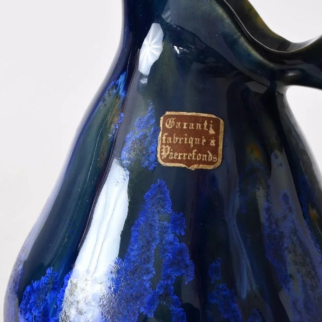 Drip Glaze Vase from Pierrefonds, 1920s For Sale - Image 9 of 10