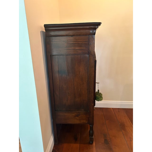 French Country French Walnut Bonnetiere-18th Century For Sale - Image 3 of 4