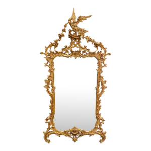 Late 20th Century Carved Giltwood Chippendale Chinoiserie Mirror