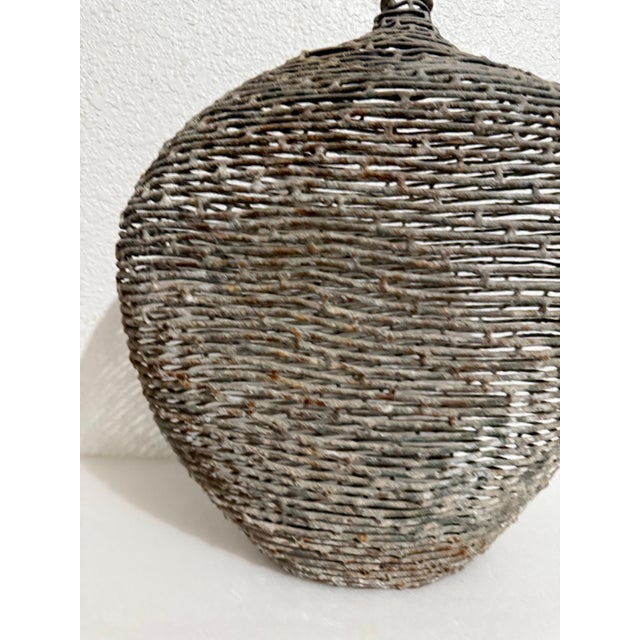 Mid 20th Century American Craft Studio Handmade Sculpture Welded Bronze Kinetic Vessel Op Art For Sale - Image 5 of 18