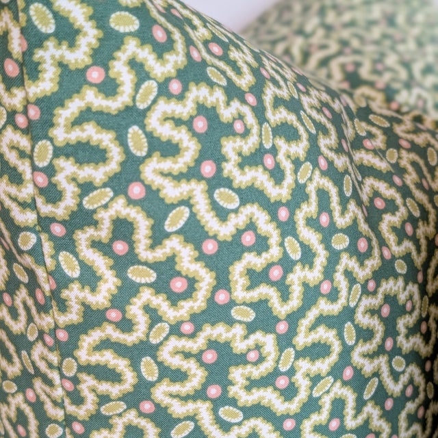 Textile Schumacher Leonie Vermicelli Pillows in Leaf - Double Sided Pair For Sale - Image 7 of 7