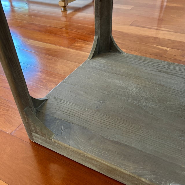 Restoration Hardware Martens Elm Square Side Table For Sale In Austin - Image 6 of 6