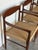 Wood In Style of h.w. Klein for Bramin Teak and Rosewood Woven Cord Dining Armchairs Set of 6 Danish Mid-Century Modern 1960s For Sale - Image 7 of 10