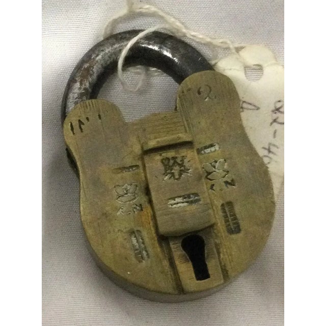 Antique Brass Lock, No Key For Sale In Dallas - Image 6 of 6