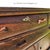 Antique Buffet | American Empire Server | Tiger Oak Sideboard With Carved Lion Paw Feet | Ogee Scroll Drawer | C1890-1915 | 54" Wide For Sale - Image 9 of 18