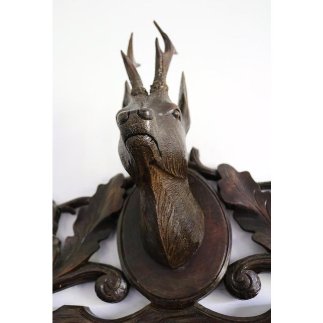 Swiss Black Forest Coat Stand and Hat Rack, 1800s For Sale - Image 12 of 17
