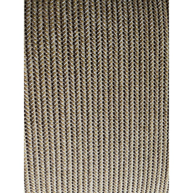 1990s Vintage Giltwood Pliant Stools with Beige-Gold Upholstery, 1990s, Set of 4 For Sale - Image 5 of 8