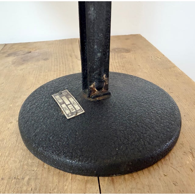 Vintage Industrial Black Enamel Table Lamp from EB, 1950s For Sale - Image 6 of 17