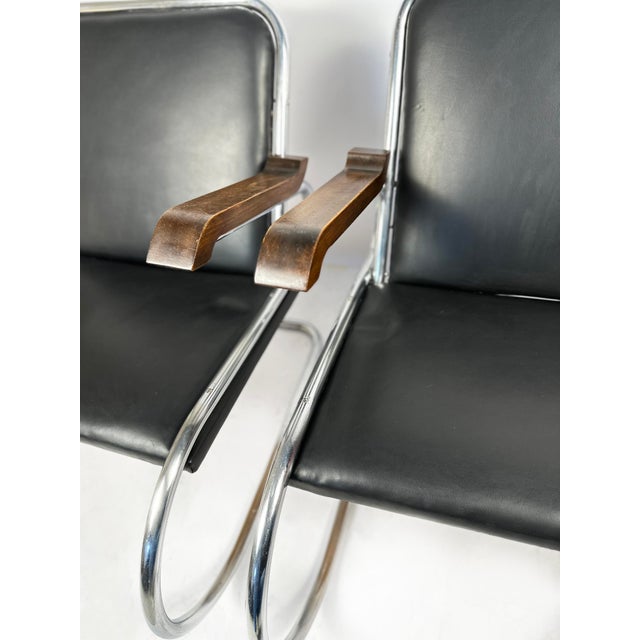 Vintage Bauhaus Cantilever Armchairs in Tubular Steel, 1930s, Set of 2 For Sale - Image 10 of 14
