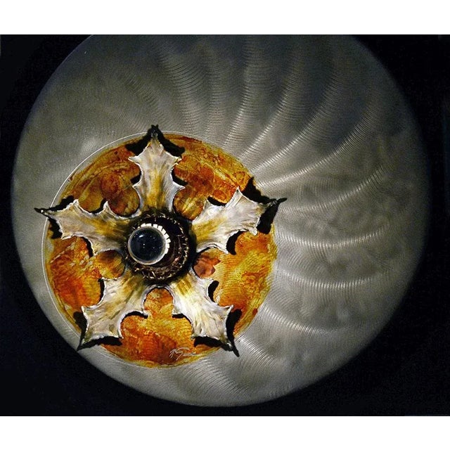 Wood Italian Handmade & Sculptural Wall Panel Light, 1970s For Sale - Image 7 of 9