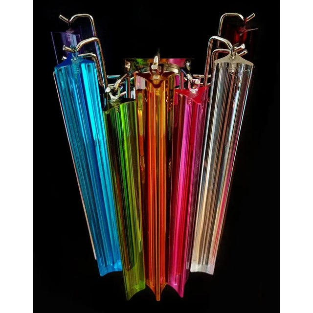 1990s Italian Venini Style Triedri Wall Sconce in Murano, 1990s, Set of 6 For Sale - Image 5 of 14