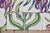 Art Nouveau 1900s Antique Portuguese Art Nouveau Assembled Group of 15 Tiles With Stylized Iris Motif For Sale - Image 3 of 14
