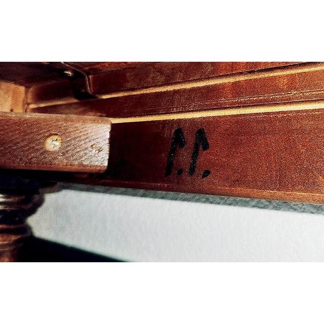 1980s Pair of Authenticated Guy Chaddock & Co. Arched Stretcher Side Tables – "To the Trade" Quality For Sale - Image 10 of 12