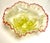 1900 - 1909 Antique Jefferson Northwood Vaseline Glass Ruffle Bowl For Sale - Image 5 of 8