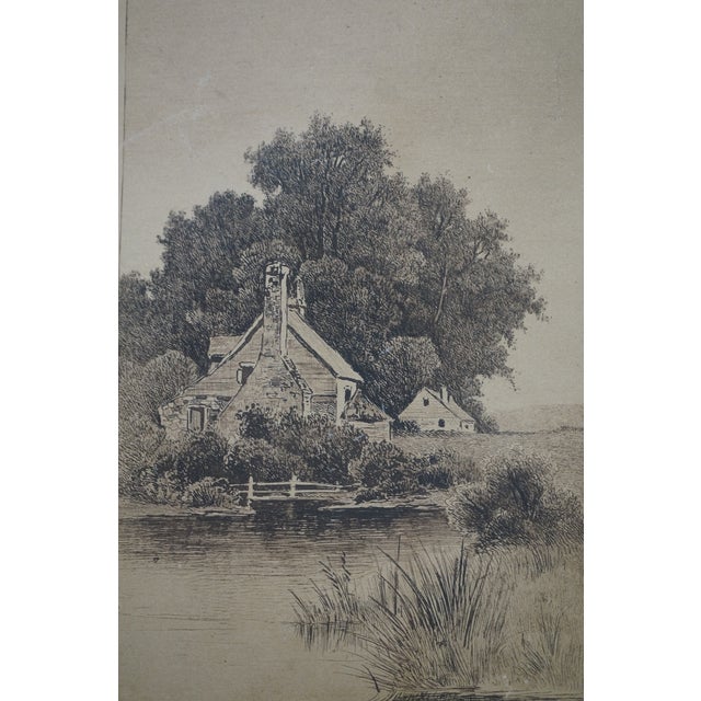 Black Antique Ernest C Rost Signed Four Seasons Panoramic Landscape Print 32" For Sale - Image 8 of 13