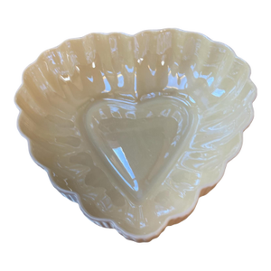 Belleek Pottery Co. Ireland Heart Trinket Dish