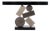 Grey and Black Stack Console by Aymeric Lefort For Sale