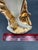 Vintage Vase Pearlescent With Gold Calla Lily Hollywood Regency 22k Gold 7" For Sale - Image 12 of 12