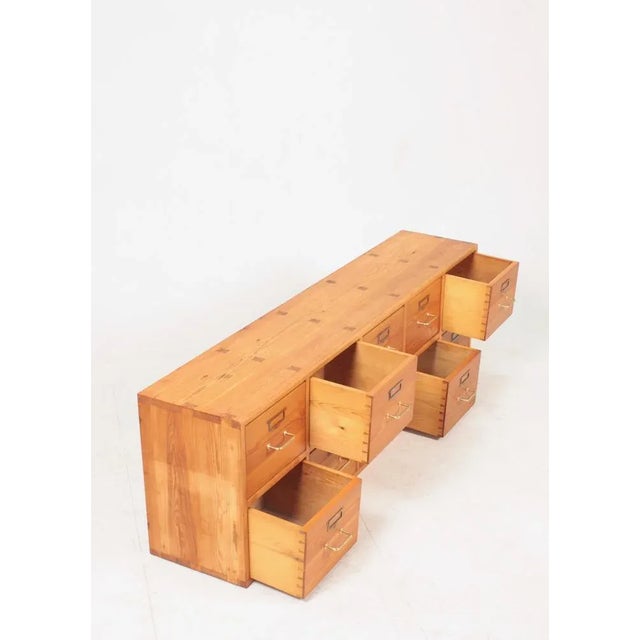 Rud Rasmussen Wall-Mounted Cabinet in Solid Pine by Rud Rasmussen, 1940s For Sale - Image 4 of 9