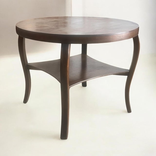 Art Nouveau Table in Dark Wood, Germany, 1930s, in Good conditions. Designed 1920 to 1949