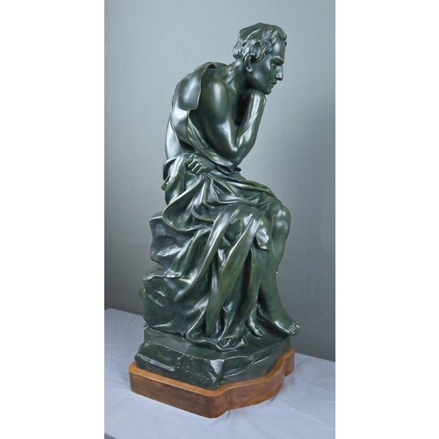Chiparus, Sculpture The Thinker, 1890s, Bronze For Sale - Image 11 of 18