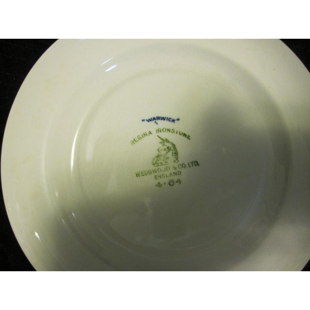 Traditional Wedgwood Warwick Regina Ironstone Plate For Sale - Image 3 of 3