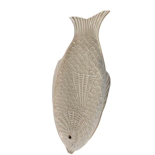 Extra large vintage Fitz & Floyd platter in the shape of a fish, a perfect centerpiece. We have the matching tureen in an...