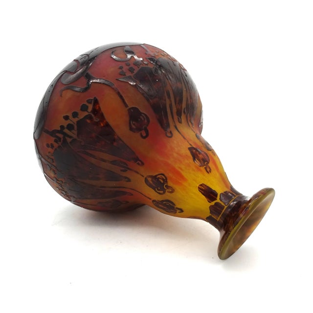 Le Verre Francais Vase in Glass by Charles Schneider, 1920s For Sale - Image 3 of 15