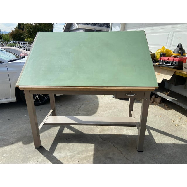 1980s Vintage Hamilton Drafting Table For Sale - Image 10 of 12