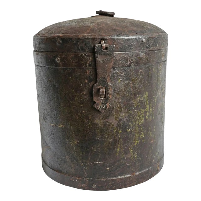 Vintage Industrial Storage Can For Sale