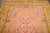 An early 20th-Century Antique Square Oushak rug in Pink and Chartruese Details rug no. j4602 size 6' 7" x 6' 11" (201 x...