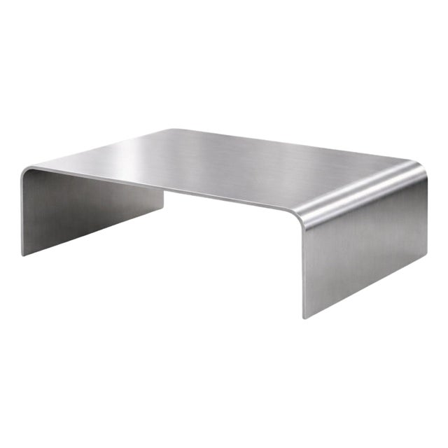 Flow Sculptural Waterfall Coffee Table in Aluminum by Veliento For Sale