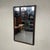 Rectangular Wall Mirror with Wooden and Brass Frame, 1950s For Sale - Image 6 of 10