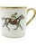 Mid-Century Modern Mid 20th Century Pair Vintage Equestrian Jockey Porcelain Demitasse Cup & Saucer For Sale - Image 3 of 14