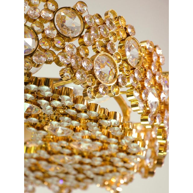 Bubble Chandelier in Swarovski Crystal & 24k Gilt Brass from Palwa, Germany, 1970s For Sale - Image 6 of 10