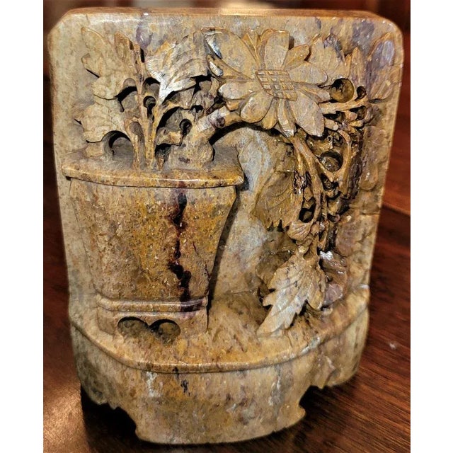 Presenting a lovely pair of 20C Chinese Soapstone carved bookends. Made in China in the early 20th Century circa 1930....