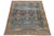 1900 - 1909 Antique Mahal Rug With Distressed Indigo Blue and Terracotta Field For Sale - Image 5 of 11