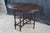 Antique Elite William & Mary Style Walnut Oval Drop Leaf Gateleg Console Table For Sale - Image 4 of 11