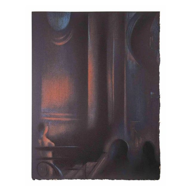 Bernadette Kelly, Interior With Night Vision, Mixed Media, 1980s For Sale