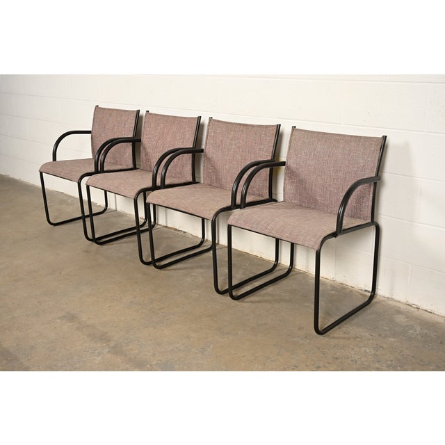 Mid-Century Modern Richard Schultz for Knoll Modern Model 1407 Armchairs, Set of Four For Sale - Image 3 of 14