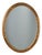 Art Deco French Oval Gilded Mirror in Carved Wood, 1920s For Sale
