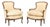 Louis XV Style Carved Wood Bergeres, Pair For Sale