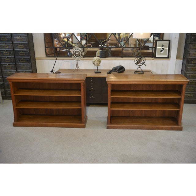 Vintage Oak Bookcases, 1920s, Set of 2 For Sale - Image 10 of 16