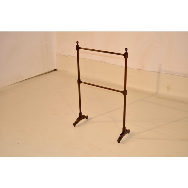 19th Century Oak Blanket or Quilt Rack For Sale - Image 4 of 7